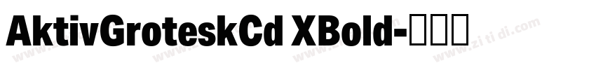 AktivGroteskCd XBold字体转换